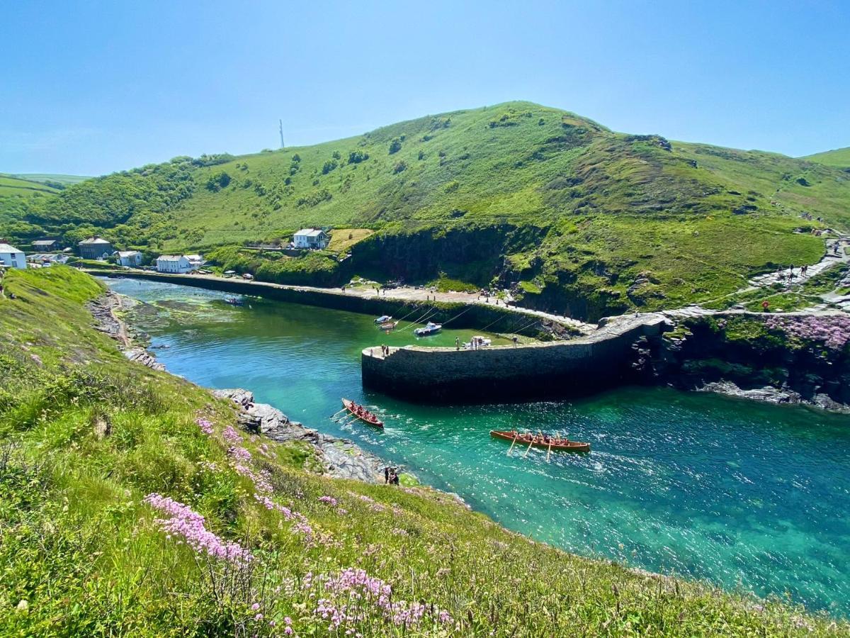 Polrunny Farm Seaberry Cottage With A Sea View And Log Burner بوسكاسِل المظهر الخارجي الصورة