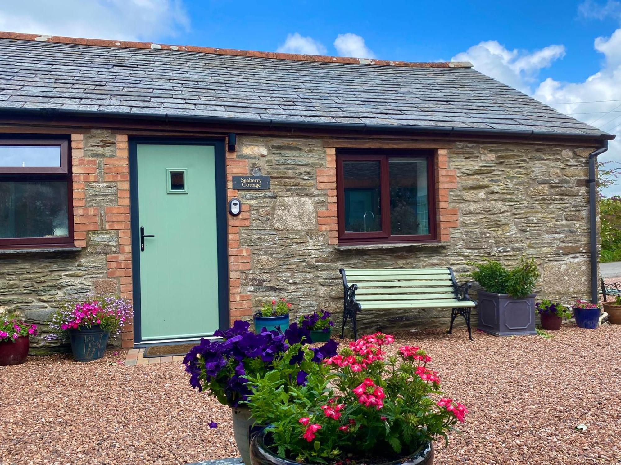 Polrunny Farm Seaberry Cottage With A Sea View And Log Burner بوسكاسِل المظهر الخارجي الصورة