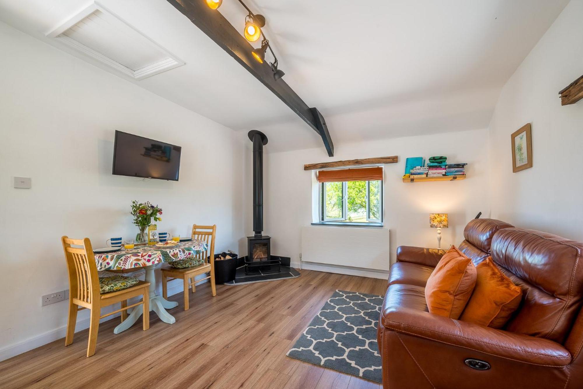Polrunny Farm Seaberry Cottage With A Sea View And Log Burner بوسكاسِل المظهر الخارجي الصورة
